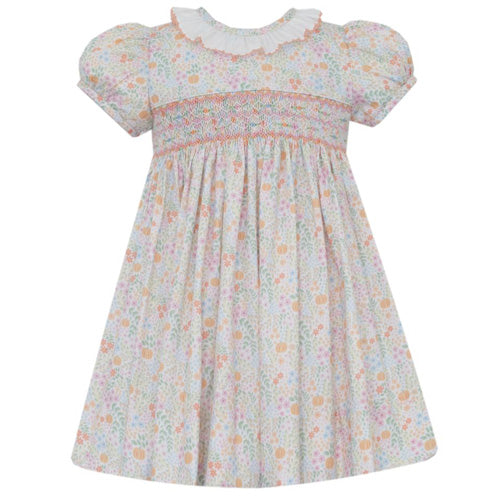 Petit Bebe - Pumpkin Floral Dress