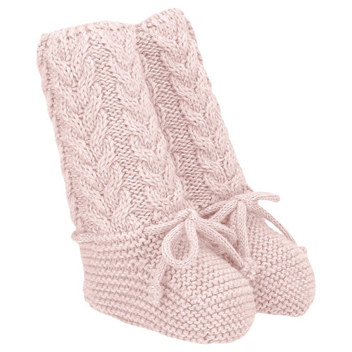 Martin Aranda - Dusty Rose Knit Booties