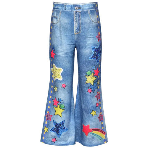 Baby Sara - Blue Flared Denim Pants
