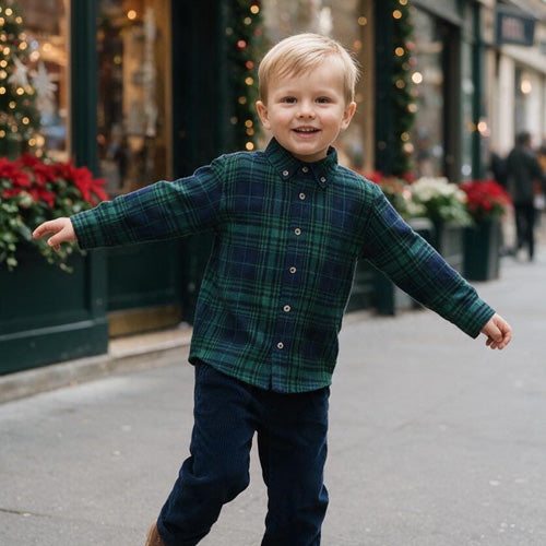 Cotton Kids - Blackwatch Button-Down Shirt