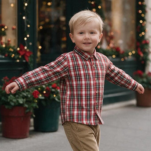 Cotton Kids - Evergreen Tartan Plaid Shirt