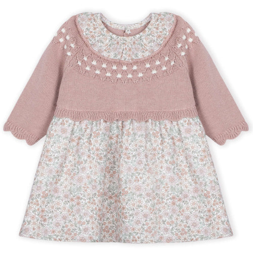 Dr. Kid Dusty Pink Sweater and Floral Dress