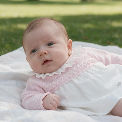 Martin Aranda - Pink & White Sweater Dress