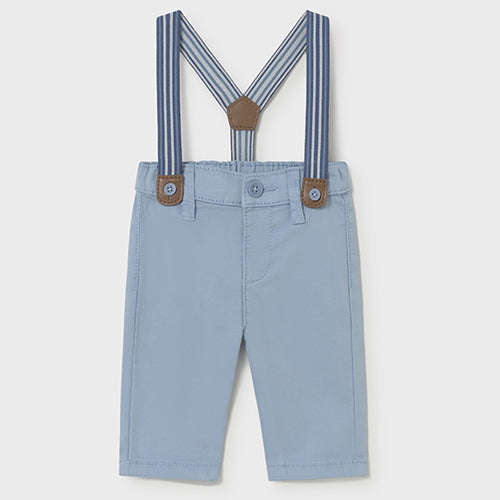 Mayoral - 1596-81 - Regatta Blue Pants with Suspenders