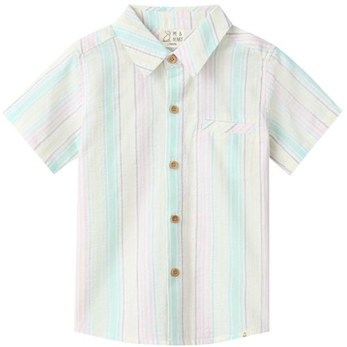 Me & Henry Newport Green Stripe Shirt