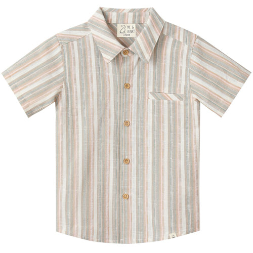 Me & Henry Newport Peach Stripe Shirt