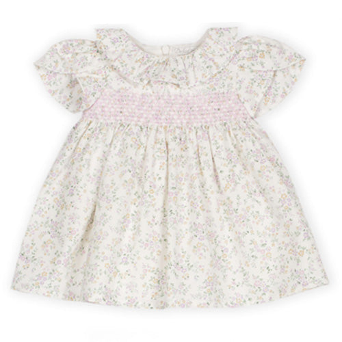 Dr Kid - DK285-253 - Pink Countryside Floral Dress & Bloomers