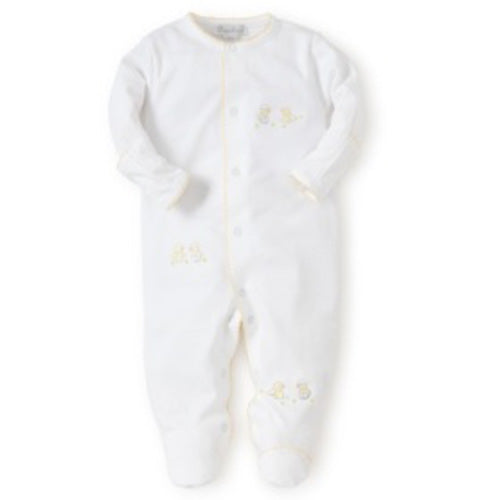 Kissy Kissy Hatchlings White & Yellow Footie